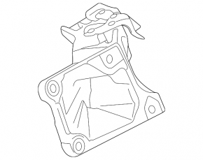 Engine mount bracket right BMW X5 F15 14-18 4.4T