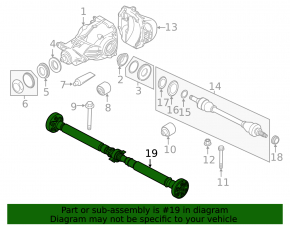 Propeller shaft propeller BMW 5 F10 11-16 3.0T automatic transmission