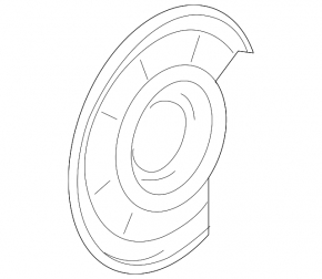 Rear left brake disc cover for BMW X5 E70 07-13