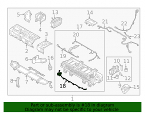 Kia Niro 17-22 HEV Engine Battery Control Module Wire
