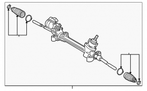 Steering rack Toyota Sienna 21-25
