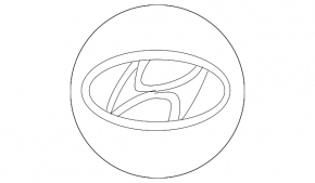 Central cap for Hyundai Sonata 20-60/50mm disk