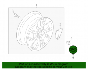 Central cap for Hyundai Sonata 20-60/50mm disk