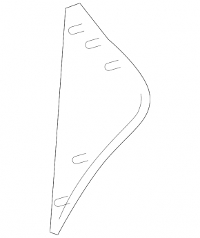 Front panel trim right side Lexus CT200h 11-17 black, scratch