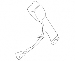 Subaru Forester 14-18 SJ passenger seat belt latch