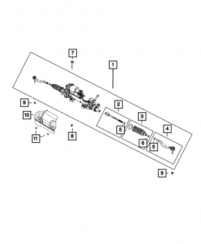 Electric steering rack for Chrysler Pacifica 17-21