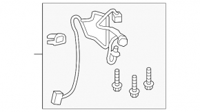 Wiring for the right side mirror of the Civic X FC 18-21 for the turn signal, Japan built