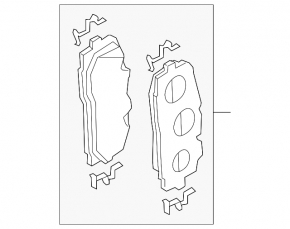 Front brake pads 4pcs set Audi Q5 80A 18-24