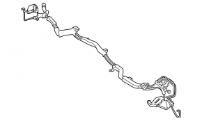 High-voltage cable through the entire body of the Lexus NX300h 15-21