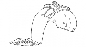 Front right fender liner Chevrolet Impala 14-20