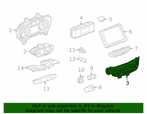 Climate control Chevrolet Equinox 19-24 manual