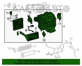 Heater assembly for Lexus RX350 16-19