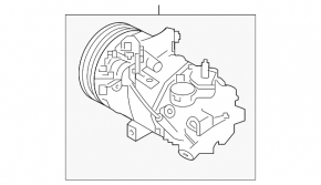 Nissan Sentra 20-21 Air Conditioning Compressor