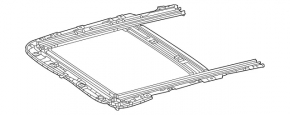 Sunroof assembly Mercedes W213 E 17-23 beige curtain, for cleaning