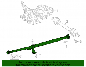 Cardan shaft driveshaft Mercedes H247 GLA 20-26 microcrack coupling