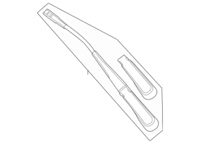 Left windshield wiper arm for Mercedes X247 GLB 20-26