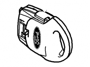 Ford Fiesta 11-15 3 Button Key