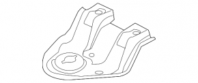 Front left subframe burr Ford Explorer 11-19