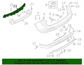 Lincoln Corsair 20-26 Rear Bumper Absorber