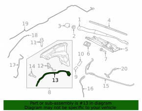 Land Rover Discovery 17-25 Windshield Washer Motor