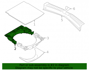 Foam plastic for the Mazda CX-50 23-25 front tool
