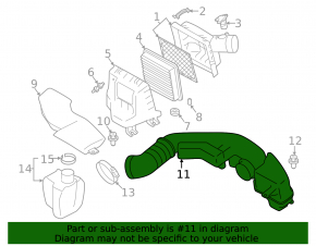 Subaru XV Crosstrek 18-23 Air Duct