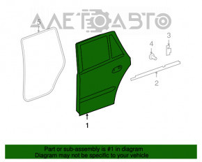 Door bare rear left Mercedes X164 GL