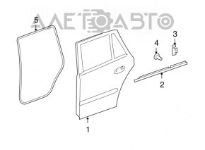 Door bare rear left Mercedes X164 GL