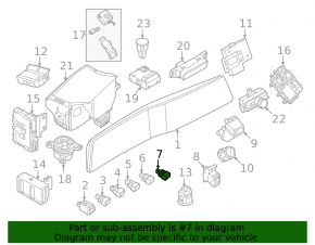 Nissan Ariya 23-25 interior trunk release button