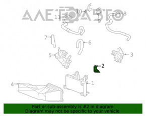 Bracket for thermostat housing, automatic transmission Toyota Highlander 20-22 3.5