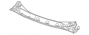 Windscreen wiper grille plastic Chevrolet Bolt EUV 22-23 without nozzles