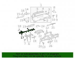 Toyota Prius 30 10-13 Torpedo Reinforcement Pipe