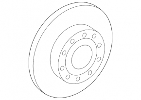 Brake disc rear right VW Passat b8 16-19 USA 272mm