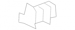 Plug for the inner seal of the rear right door glass of Lexus ES 19-26 front