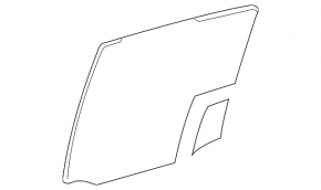 Rear right door glass for a Lexus GX470 03-09