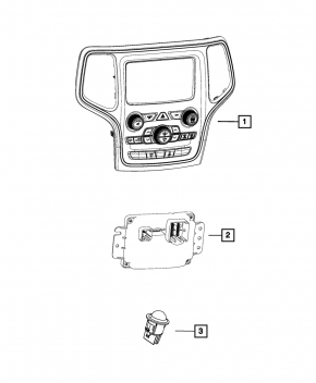 Climate Control Module Jeep Grand Cherokee 14-21