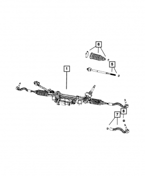 Jeep Grand Cherokee WL 21-26 3.6 PHEV Power Steering Rack without Rods