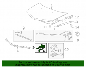 07-13 Acura MDX Hood Lock