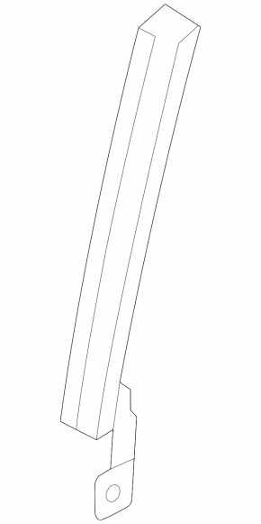 Front left door glass guide Nissan Rogue Sport 17-22 rear