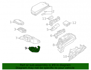 Lower fuse box cover underhood right Toyota Prius 50 Prime 16-22