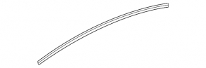 Upper front left door molding for Audi A4 B9 17-25, gloss black