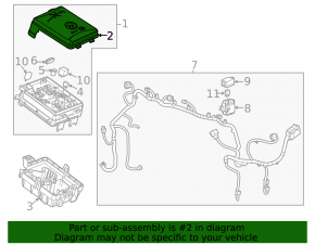 Buick Encore 13-16 Underhood Fuse Box Cover