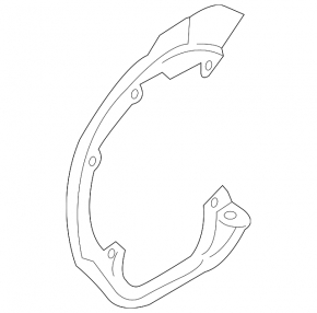 Rear left brake disc cover for Porsche Panamera 17-23