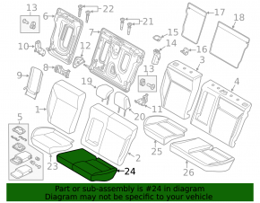 Rear seats, 2nd row, Ford Focus mk3 15-18 rest, titanium