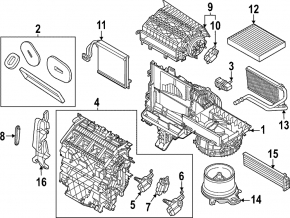 Dry heater Ford Escape MK4 20-