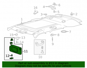 Left visor Ford Explorer 20 - beige