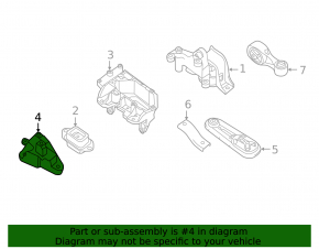 Engine mount bracket left Nissan Sentra 13-19 1.8 on gearbox