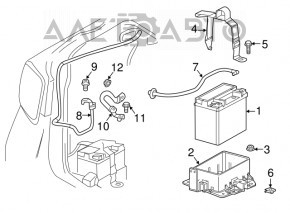 Positive terminal Cadillac CTS 14-19