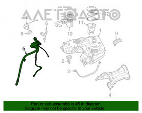 Fuel filler neck Mercedes X164 GL
