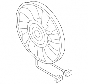 Cooling fan left VW Jetta 11-18 USA large